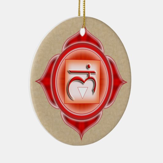 Muladhara of Root de 1ste Chakra Keramisch Ornament (Rechts)