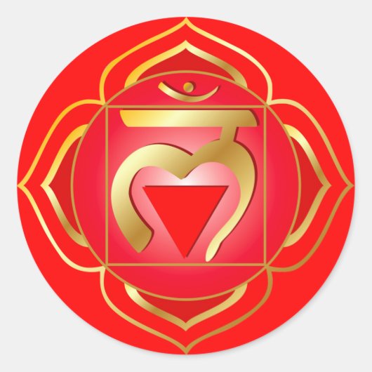 Muladhara of wortel chakra Sticker (Voorkant)
