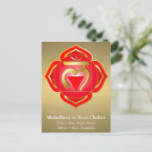 Muladhara- of wortelchakra-Briefkaart Briefkaart (Staand voorkant)