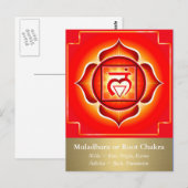 Muladhara- of wortelchakra-Briefkaart Briefkaart (Voorkant / Achterkant)
