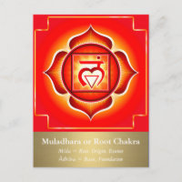 Muladhara- of wortelchakra-Briefkaart