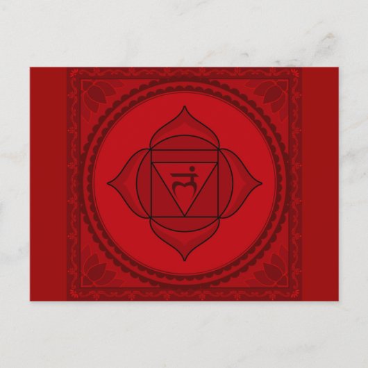 muladhara or root chakra Postcard Briefkaart (Voorkant)
