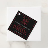 Muladhara Wortel Chakra Aangepast Kaarslabel Bedankjes Labels (In situ)
