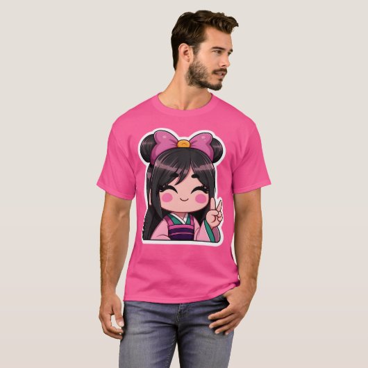 Mulan Kawaii T-shirt (Voorkant volledig)