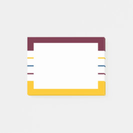 Mulberry Amber Autumnal Stripes Post-it® Notes