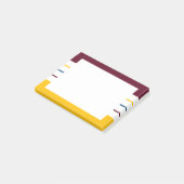 Mulberry Amber Autumnal Stripes Post-it® Notes (Schuin)