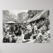 Mulberry Bend Italiaanse kolonie in New York Poster (Voorkant)