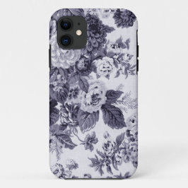 Mulberry Blue  Floral Toile Fabric No.3 Case-Mate iPhone Case