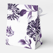 Mulberry Blue Paars Botanical Floral Toile No. 2 Bedankdoosjes (Achterkant)