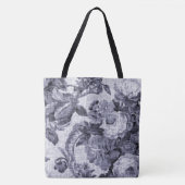 Mulberry  Botanical Floral Toile Fabric Tote Bag (Voorkant)