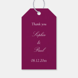 Mulberry bruiloft gunst dank u cadeau Labels Cadeaulabel