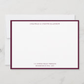 Mulberry Classic Border Flat Note Card Notitiekaartje (Voorkant)