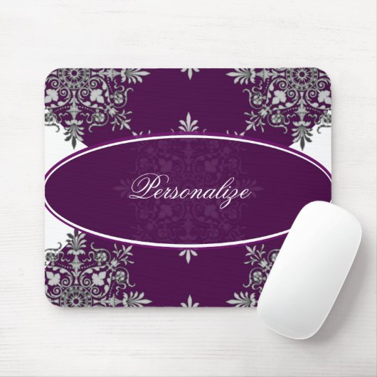Mulberry Damask Mousepad Muismat (Met muis)