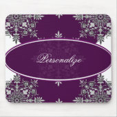 Mulberry Damask Mousepad Muismat (Voorkant)