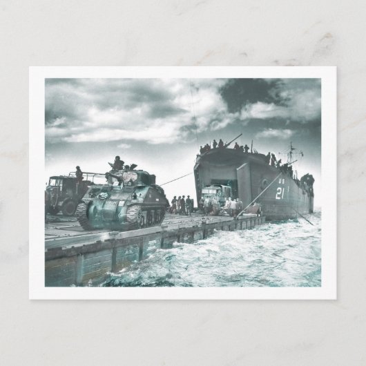Mulberry Deep Water Harbour D-dag Briefkaart (Voorkant)