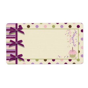 Mulberry Dot Name Tag Etiket
