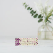 Mulberry Dot Skinny Visitekaartje (Staand voorkant)