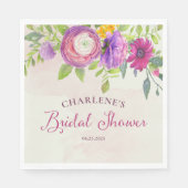 Mulberry en Ivory Dream Vrijgezellenfeest Servet (Voorkant)