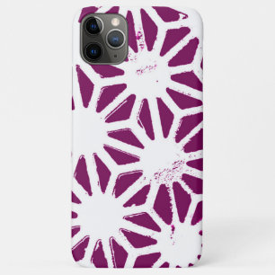 Mulberry en wit geometrisch patroon Case-Mate iPhone case