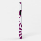 Mulberry en wit geometrisch patroon Case-Mate iPhone case (Achterkant/rechts)
