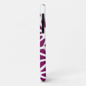Mulberry en wit geometrisch patroon Case-Mate iPhone case (Achterkant/links)