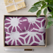 Mulberry en wit geometrisch patroon tissuepapier (Geschenk)