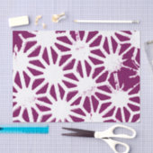 Mulberry en wit geometrisch patroon tissuepapier (Craft)