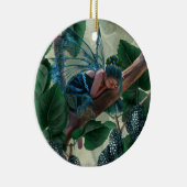 Mulberry Fairy Keramisch Ornament (Rechts)