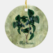 Mulberry Fairy Keramisch Ornament (Achterkant)