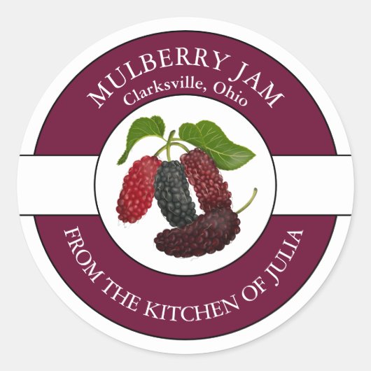 Mulberry Jam Label (Voorkant)