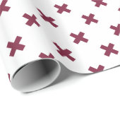 Mulberry kruisstift op wit cadeaupapier (Rol Hoek)