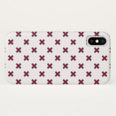 Mulberry kruisstift op wit Case-Mate iPhone case (Achterkant (horizontaal))