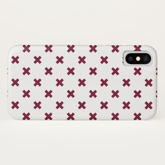 Mulberry kruisstift op wit Case-Mate iPhone case (Achterkant (horizontaal))