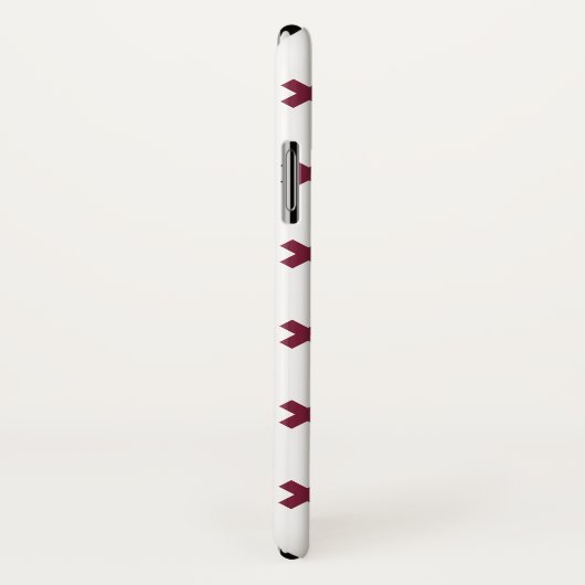 Mulberry kruisstift op wit Case-Mate iPhone case (Achterkant / rechts)