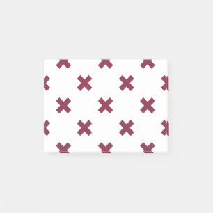 Mulberry kruisstift op wit post-it® notes