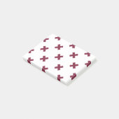Mulberry kruisstift op wit post-it® notes (Schuin)