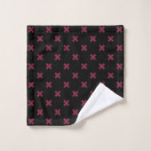 Mulberry kruisstift op zwart bad handdoek (Wasdoekje)