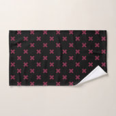 Mulberry kruisstift op zwart bad handdoek (Handdoek)