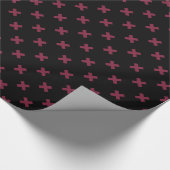 Mulberry kruisstift op zwart cadeaupapier (Hoek)