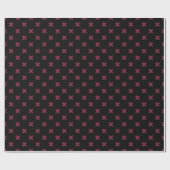 Mulberry kruisstift op zwart cadeaupapier (Vlak)