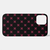 Mulberry kruisstift op zwart Case-Mate iPhone case (Achterkant (horizontaal))