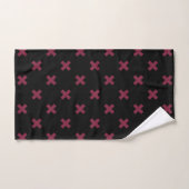 Mulberry kruisstift op zwart handdoek (Handdoek)