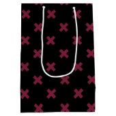 Mulberry kruisstift op zwart medium cadeauzakje (Achterkant)