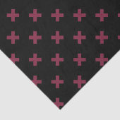 Mulberry kruisstift op zwart tissuepapier (Detail)