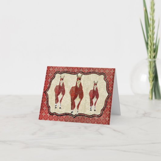  Mulberry Llama Notecard Kaart (Voorkant)