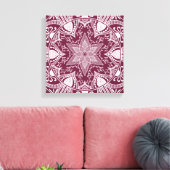 Mulberry Mandala Canvas Afdruk (Insitu (Woonkamer))