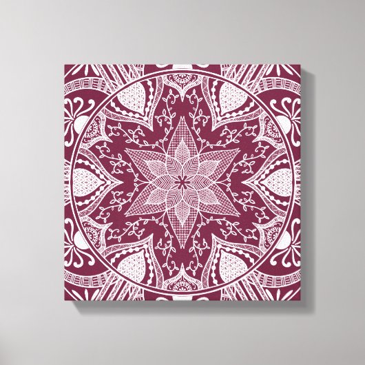 Mulberry Mandala Canvas Afdruk (Voorkant)