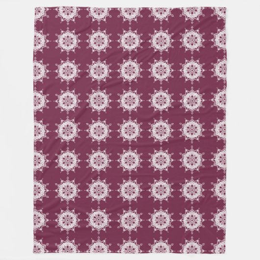 Mulberry Mandala Fleece Deken (Voorkant)