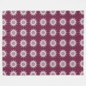 Mulberry Mandala Fleece Deken (Voorkant (Horizontaal))