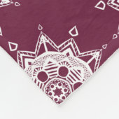 Mulberry Mandala Fleece Deken (Hoek)